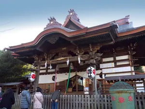 お正月の境内