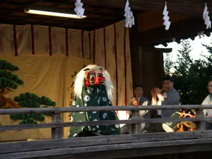 お正月の獅子舞