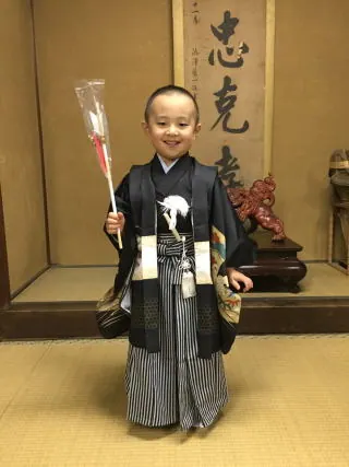 七五三詣の御祈祷の様子