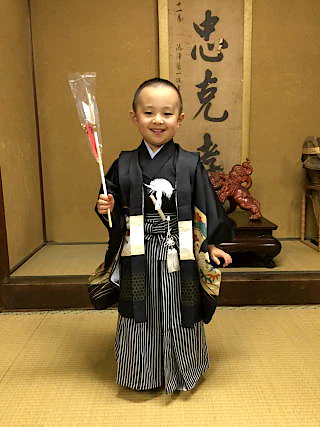七五三詣の御祈祷の様子