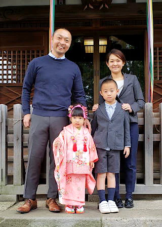 七五三詣の御祈祷の様子
