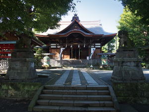 瀧野川八幡神社の正面