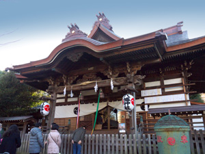 お正月の境内